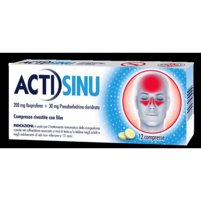 ACTISINU%12CPR 200MG+30MG