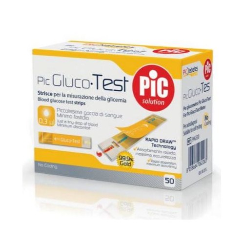 STRISCE PIC GLUCOTEST 50PZ