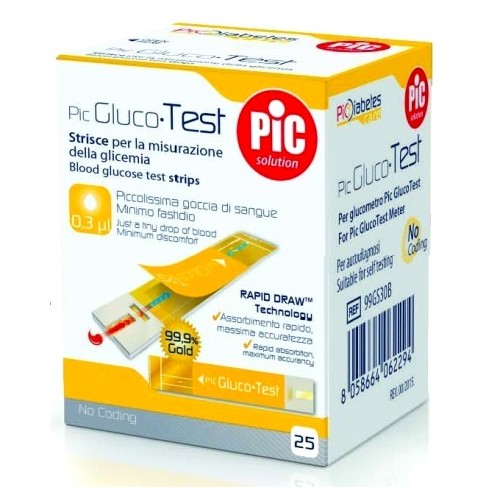 STRISCE PIC GLUCOTEST 25PZ