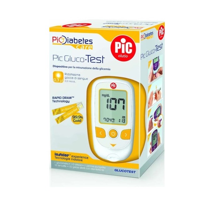 KIT GLUCOMETRO PIC GLUCOTEST