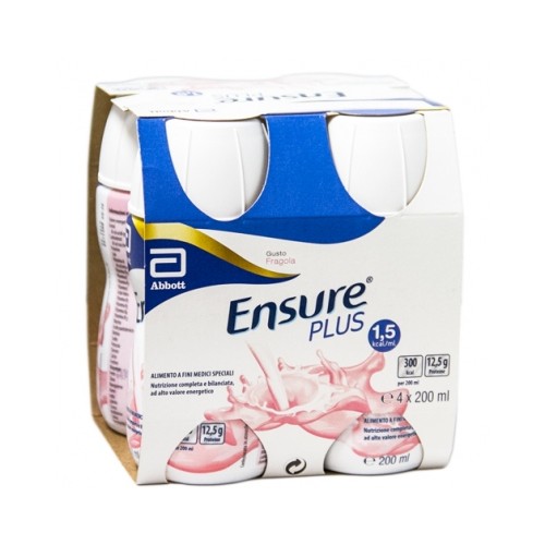 ENSURE PLUS FRAGOLA 4X200ML