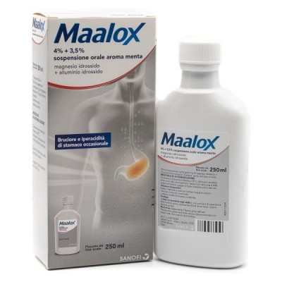 MAALOX%OS SOSP 250ML 4+3,5% ME