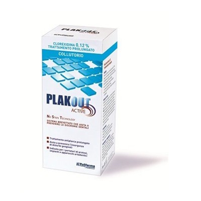 PLAKOUT%SOLUZ FL 150ML 0,12%