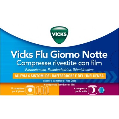 VICKS FLU GIORNO NOTTE%12+4CPR