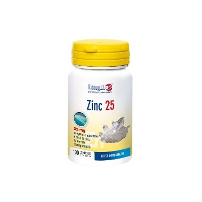 LONGLIFE ZINC 25MG 100CPR