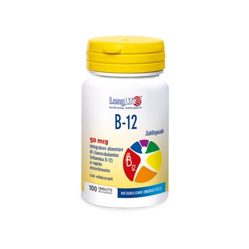 LONGLIFE B12 50MCG SUBL 100TAV