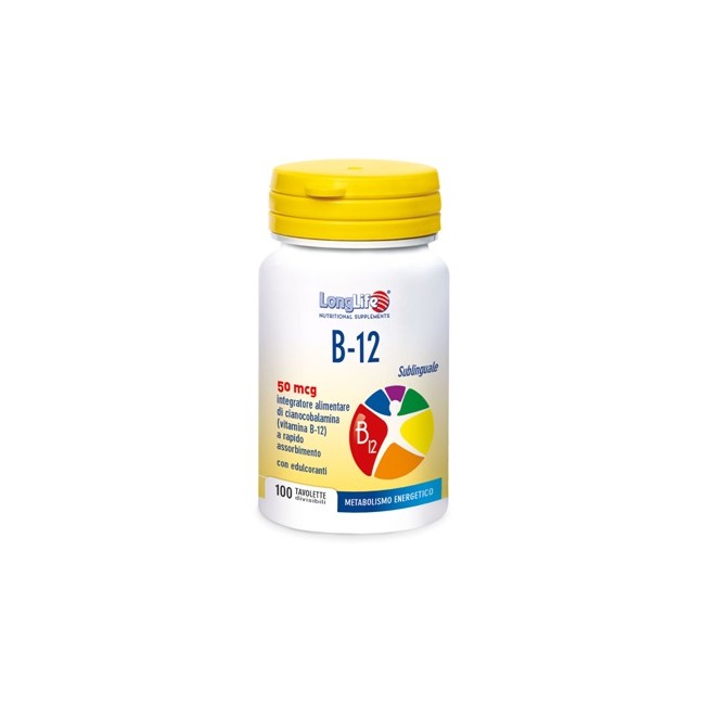LONGLIFE B12 50MCG SUBL 100TAV