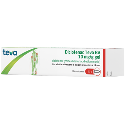 DICLOFENAC TEVA%GEL 60G 10MG/G