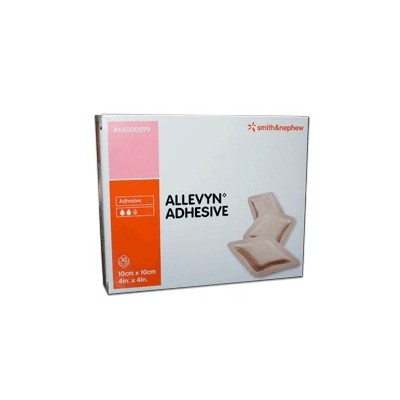 ALLEVYN ADHESIVE 10CMX10CM 10P