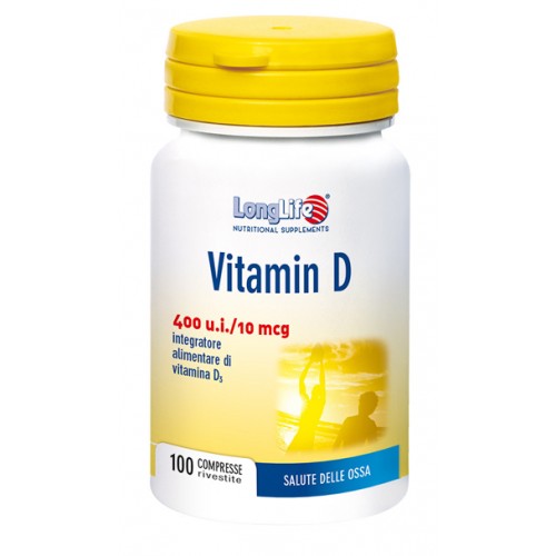 LONGLIFE VIT D3 400UI 100CPR