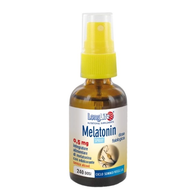 LONGLIFE MELATONIN SPRAY 0,5MG