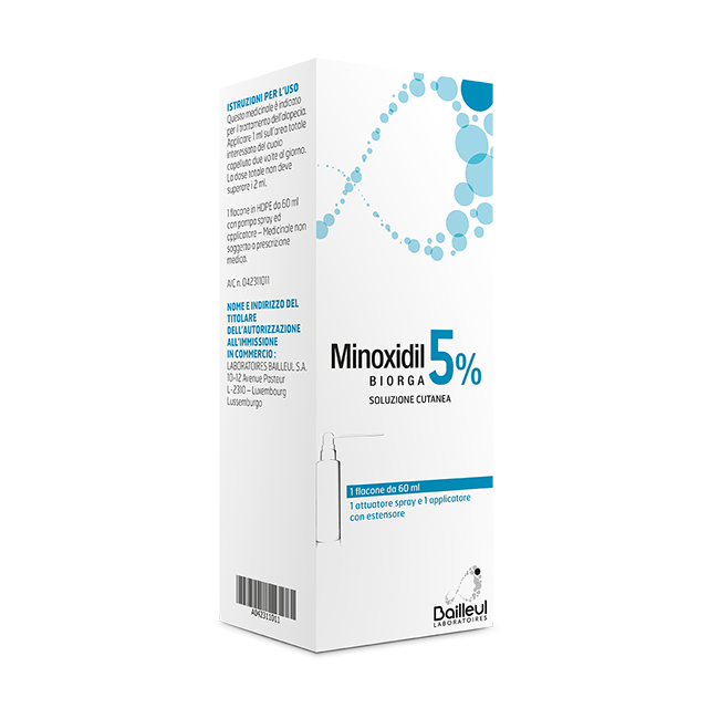 MINOXIDIL BIORGA%SOL CUT60ML5%