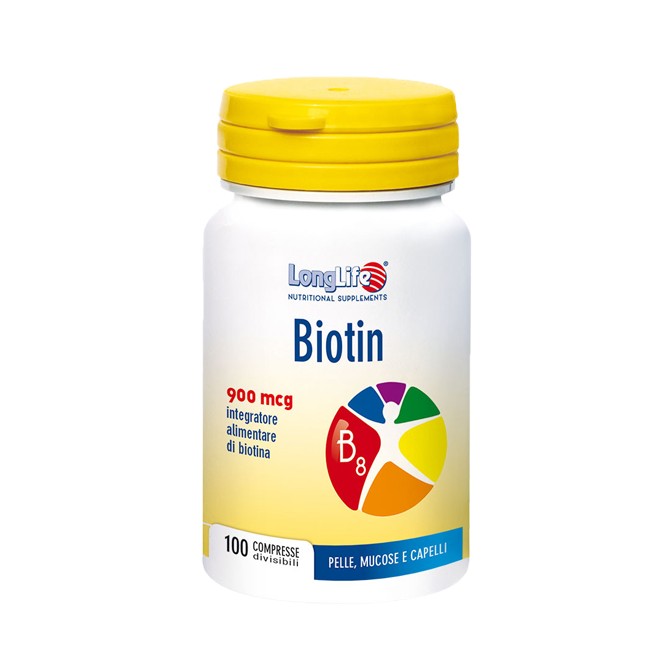 LONGLIFE BIOTIN 900MCG 100CPR