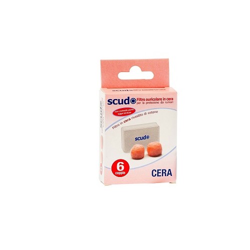 EARPLUG SCUDO CERA 6COPPIE 12P