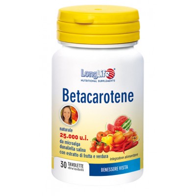 LONGLIFE BETACAROTENE 30CPR