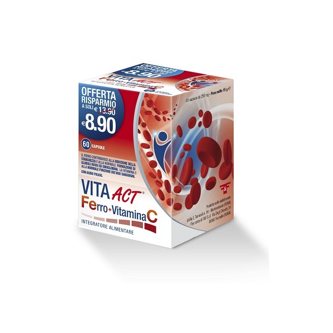 FERRO+VITAMINA C ACT 60CPS