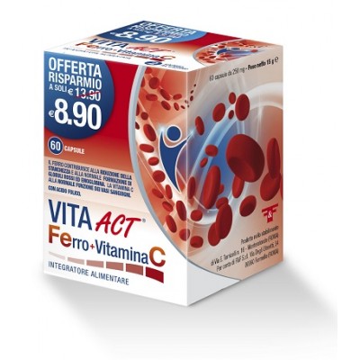 FERRO+VITAMINA C ACT 60CPS