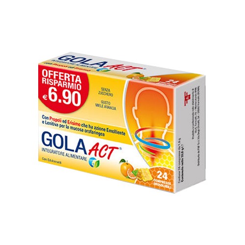 GOLA ACT MIELE ARANCIA 24CPR