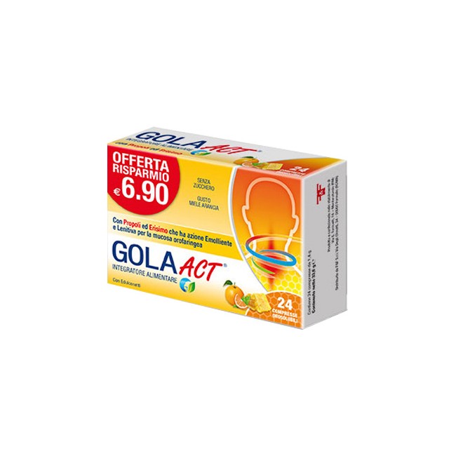 GOLA ACT MIELE ARANCIA 24CPR