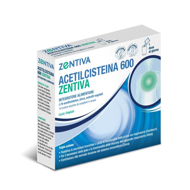 ACETILCISTEINA 600 ZENT 10BUST
