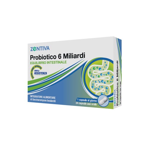 ZENTIVA PROBIOTICO 6MLD 24CPS