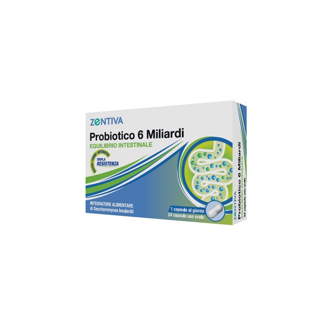 ZENTIVA PROBIOTICO 6MLD 24CPS