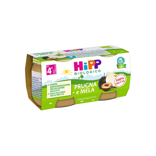 HIPP BIO OMOG PRUGNA/MELA2X80G