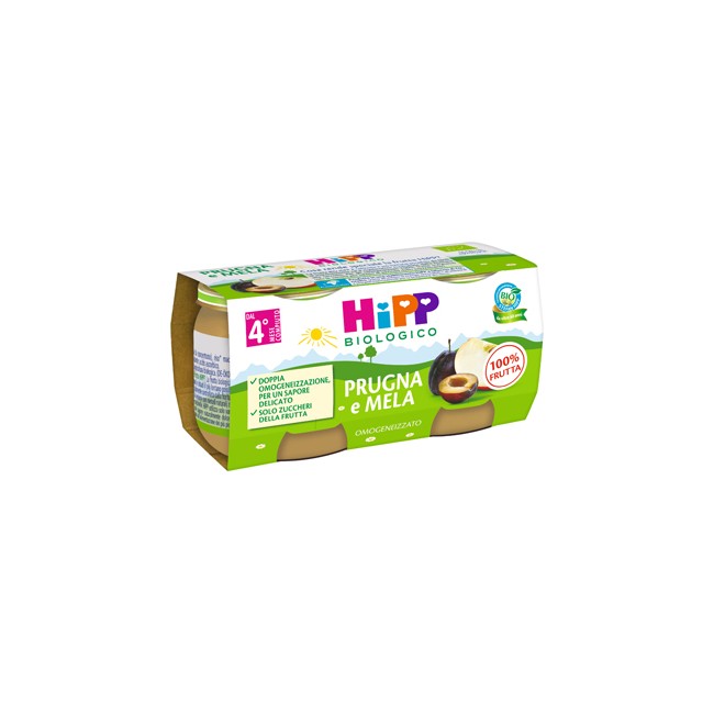 HIPP BIO OMOG PRUGNA/MELA2X80G