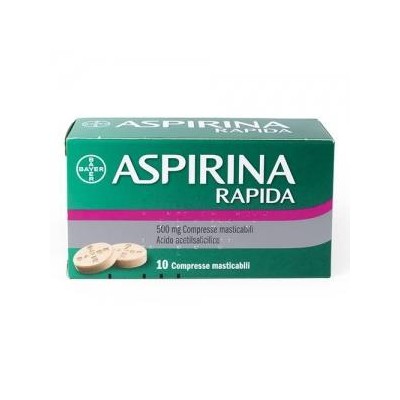 ASPIRINA%RAP 10CPR MAST 500MG