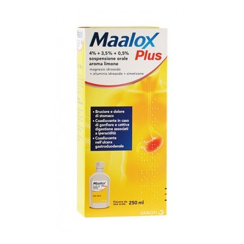 MAALOX PLUS%OS SOSP 4+3,5+0,5%