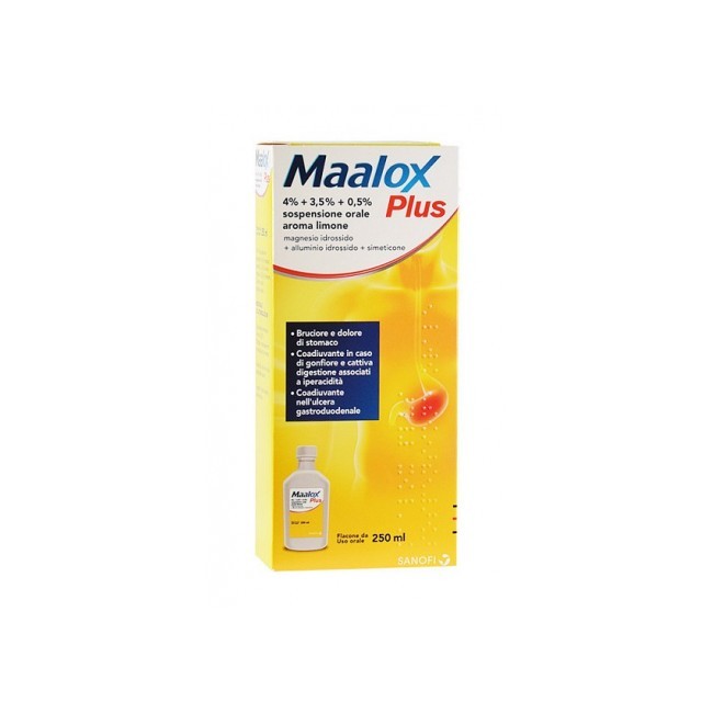 MAALOX PLUS%OS SOSP 4+3,5+0,5%