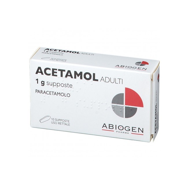 ACETAMOL%AD 10SUPP 1G