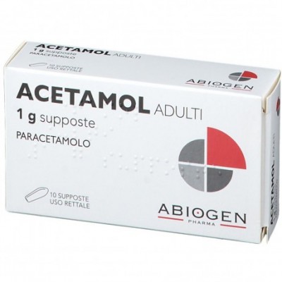 ACETAMOL%AD 10SUPP 1G