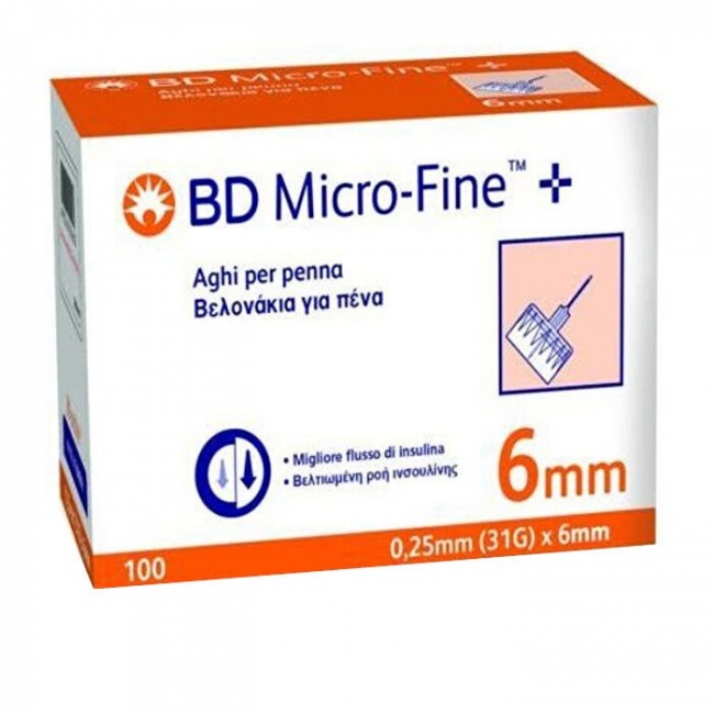 BD MICROFINE AGO G31 6MM 100PZ