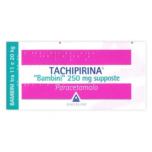 TACHIPIRINA%BB 10SUPP 250MG