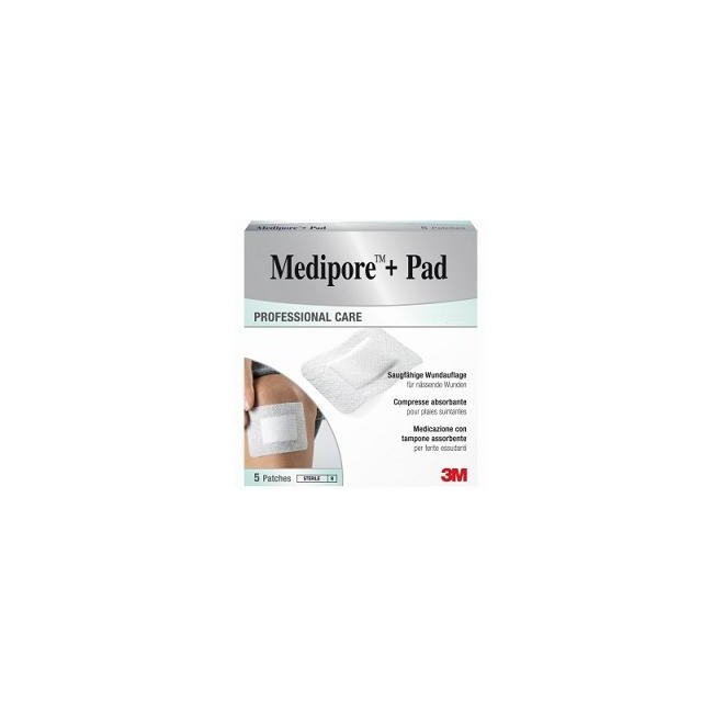 MEDIPORE+PAD MED 10X10CM 5PZ