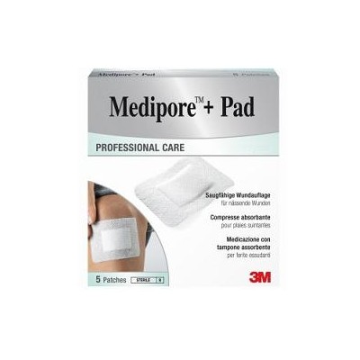 MEDIPORE+PAD MED 10X10CM 5PZ