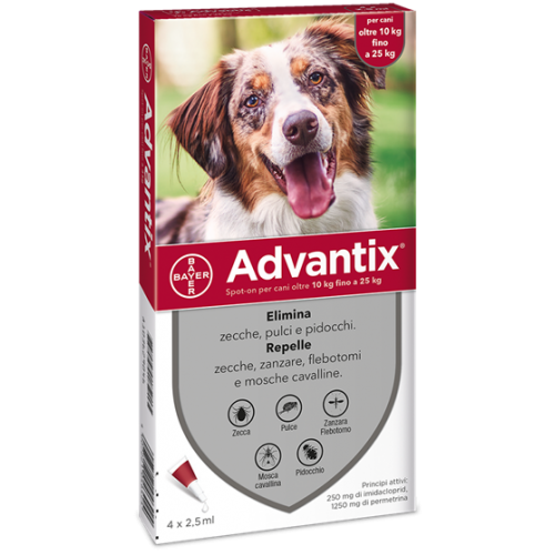 ADVANTIX SPOT ON%4PIP 10-25KG