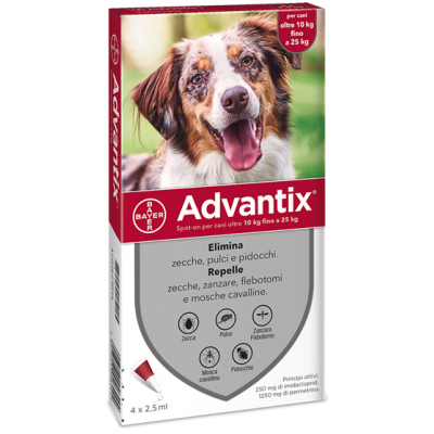 ADVANTIX SPOT ON%4PIP 10-25KG