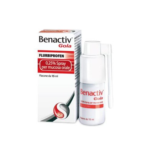 BENACTIV GOLA%SPRAY 15ML 0,25%
