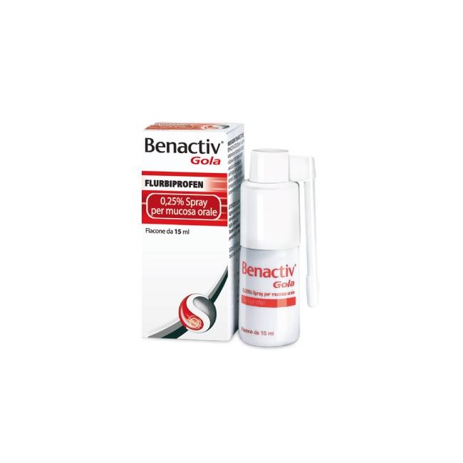 BENACTIV GOLA%SPRAY 15ML 0,25%