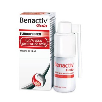 BENACTIV GOLA%SPRAY 15ML 0,25%