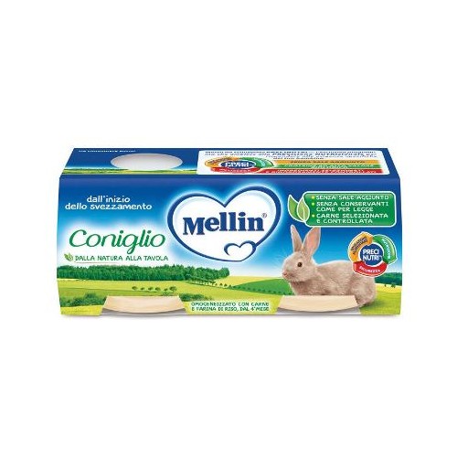 MELLIN OMOG CONIGLIO 2X80G