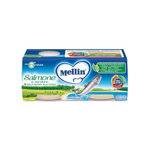 MELLIN OMOG SALMONE 2X80G