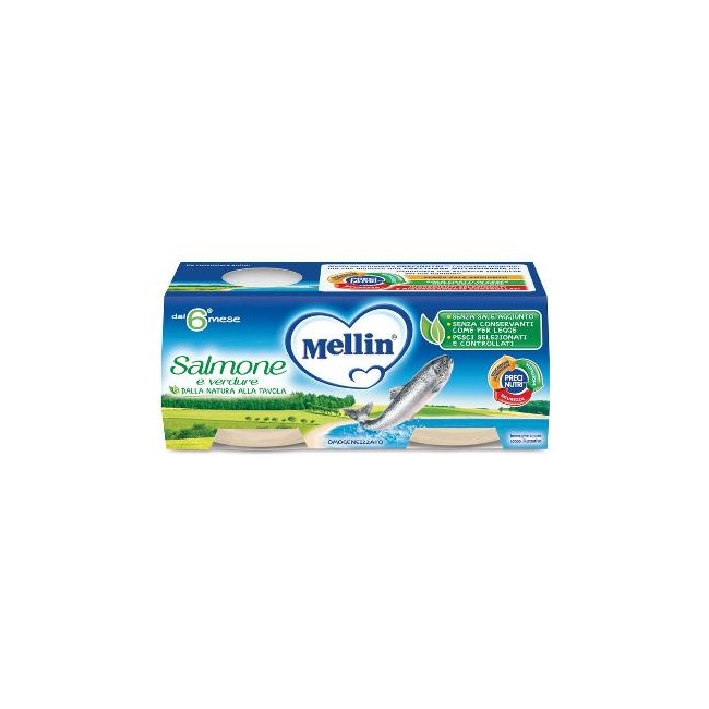 MELLIN OMOG SALMONE 2X80G
