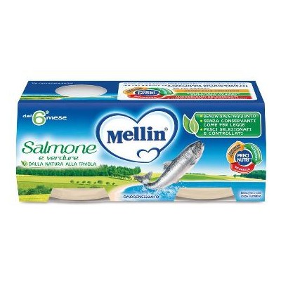 MELLIN OMOG SALMONE 2X80G