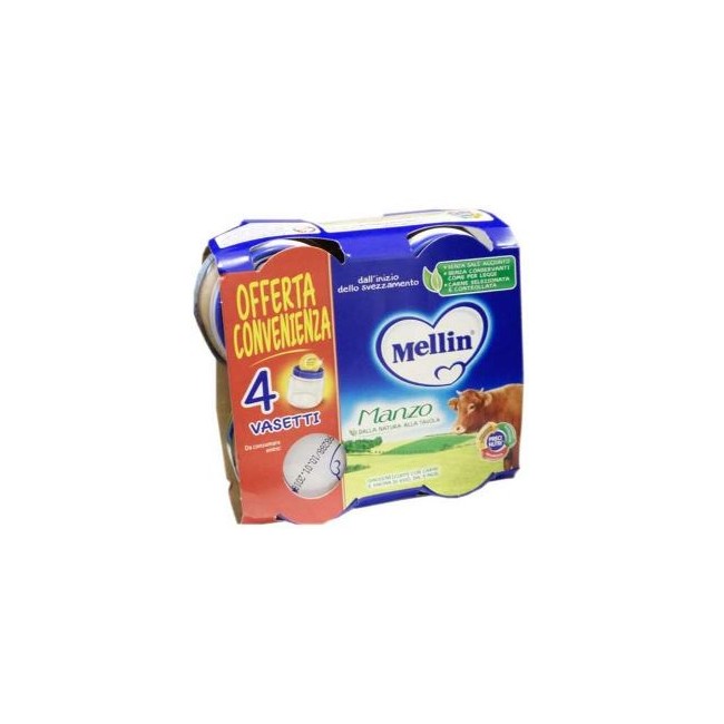 MELLIN OMOG MANZO 4X80G