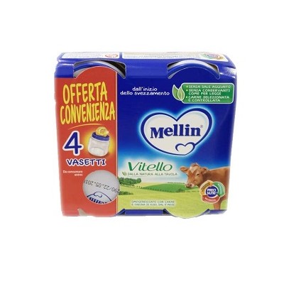 MELLIN OMOG VITELLO 4X80G
