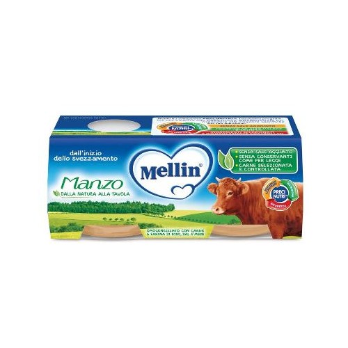MELLIN OMOG MANZO 2X80G