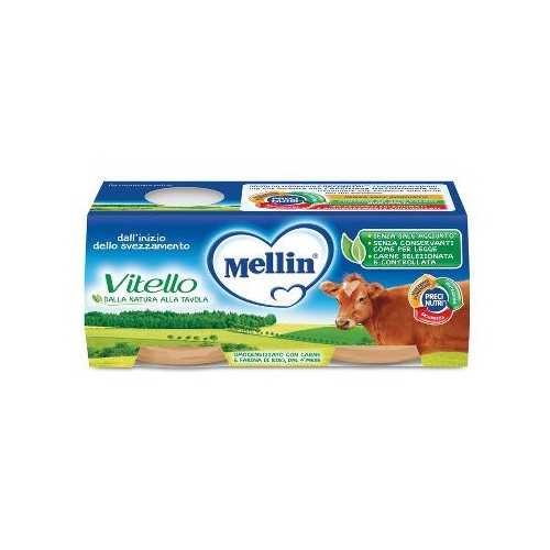 MELLIN OMOG VITELLO 2X80G